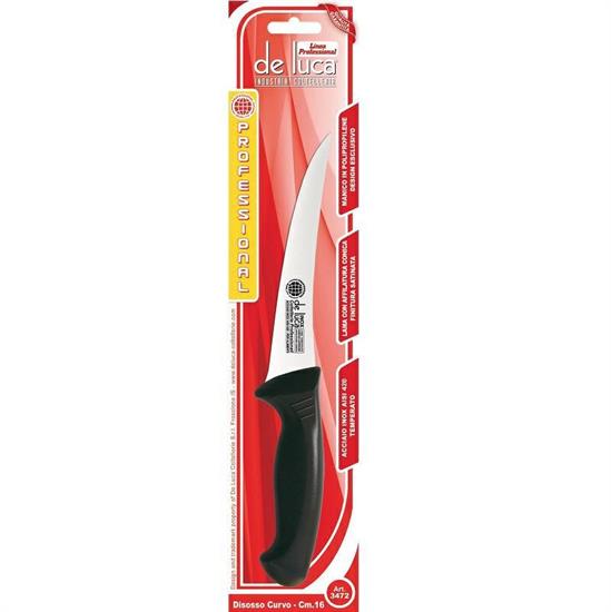 COLTELLO DISOSSO CURVO INOX MANICO PLASTICA 16 CM