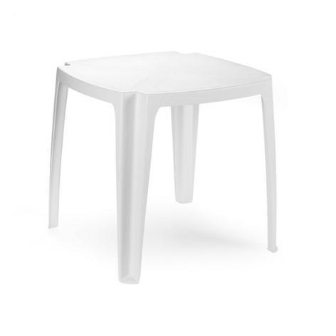 TAVOLO QUADRATO IMPILABILE 75 X 75 X 72 CM 5,9KG COL. BIANCO