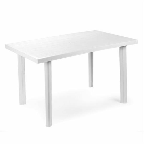 TAVOLO RETTANGOLARE VELO BIANCO 126 X 76 X 72 CM 9KG