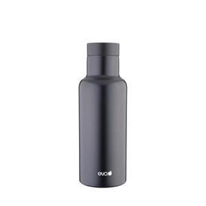 THERMOS ISOLANTE NERO OPACO CON TAPPO AUTOMATICO 450 ML