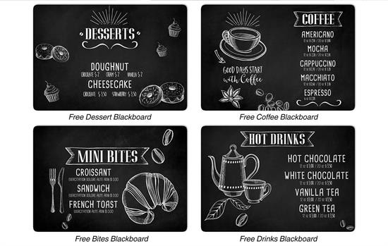 TOVAGLIETTA PLACEMATS 31X45CM KITCHEN BLACKBOARD