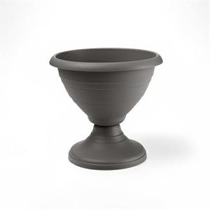 VASO CAMPANA CON PIEDE 30CM COLORE ANTRACITE