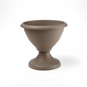 VASO CAMPANA CON PIEDE 30CM COLORE AVANA