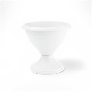 VASO CAMPANA CON PIEDE 39CM COLORE BIANCO