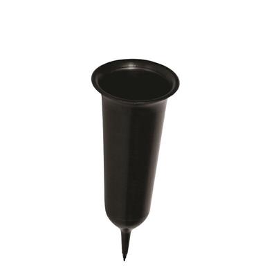 VASO CIMITERO 26 CM COLORE NERO