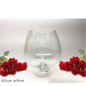 VASO VETRO CALICE 19 X H21 CM