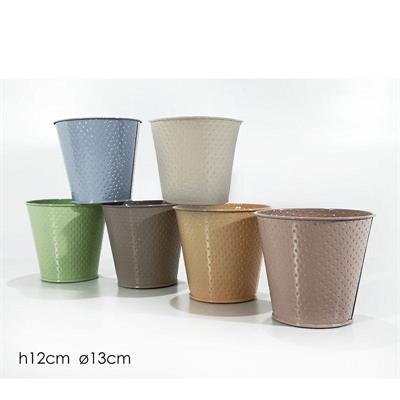 VASO LATTA D. 13 X 12 CM 6 COLORI ASS