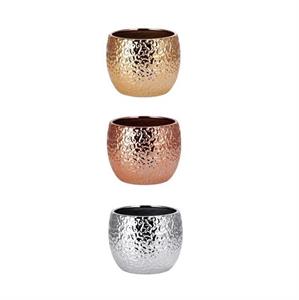 VASO IN CERAMICA NATALIZIA 9XH7 CM 3 COLORI ASS