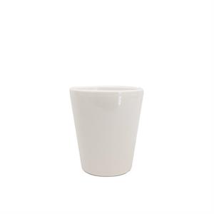 VASO LISCIO BIANCO LUCIDO D. 14 X H16 CM