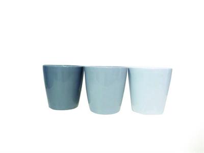 VASO D.13XH15,5CM COLORI BIANCO/FUMO/GRIGIO