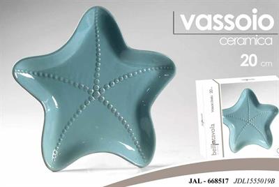 VASSOIO CERAMICA STELLA BLU 20CM