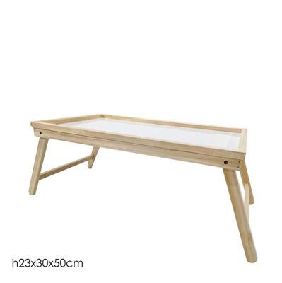 VASSOIO DA LETTO IN LEGNO 30 X 50 X H23 CM