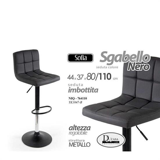 SGABELLO NERO 44X37X110 CM