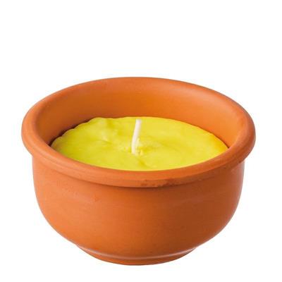 CANDELA CITRONELLA TERRACOTTA 9XH5 CM