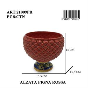 PIGNA ALZATA 15 CM ROSSO