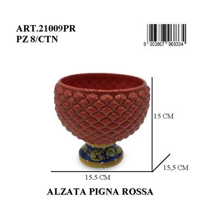 PIGNA ALZATA 15 CM ROSSO