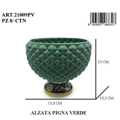 PIGNA ALZATA 15 CM VERDE