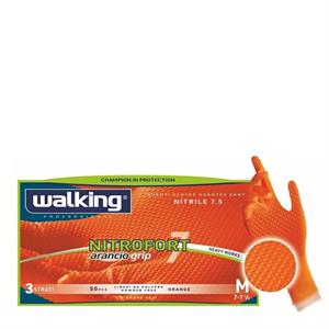 GUANTO NITROFORT WALKING 7 ARANCIO GRIP 50 MIS.L ART.015263