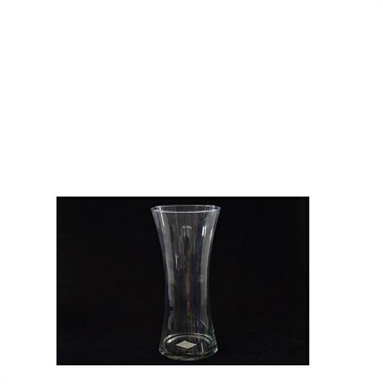 VASO IN VETRO TRASPARENTE D.19XH37 CM