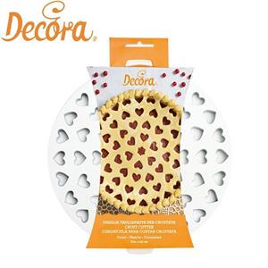 GRIGLIA TAGLIAPASTA PER CROSTATE DECORO CUORI 30 CM