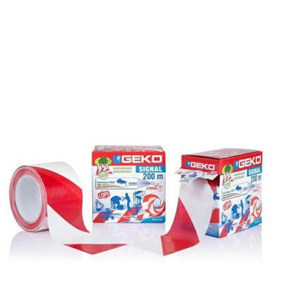 NASTRO SEGNALETICO LDPE BIANCO/ROSSO 70 X 200 MT