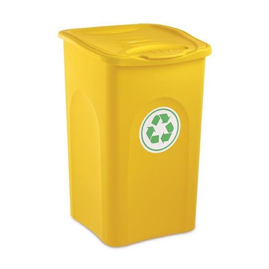 PATTUMIERA BEGREEN 50 LT 37X37X56 CM GIALLO LIMONE