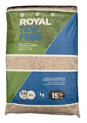 PELLET TOP ROYAL FIRE 15KG EN PLUS A1