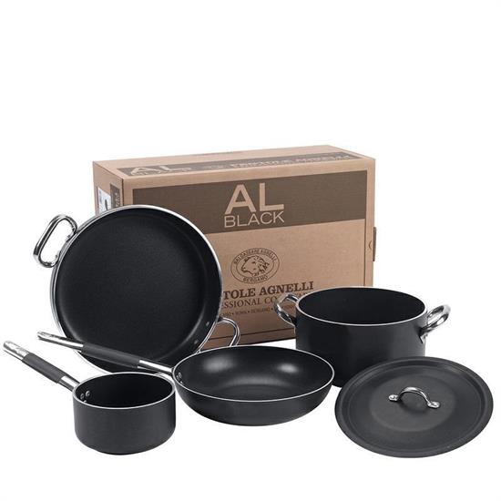 PENTOLAME ALBLACK 5PZ SET PER 4PERSONE