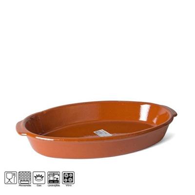 PIROFILA OVALE IN TERRACOTTA 35 X 19 X 6 CM