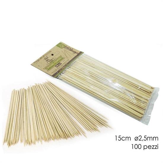 SPIEDINI BAMBOO 15 CM CONF. 100 PZ