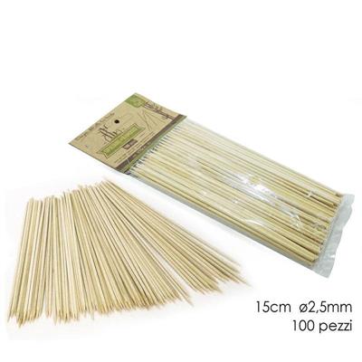 SPIEDINI BAMBOO 15 CM CONF. 100 PZ