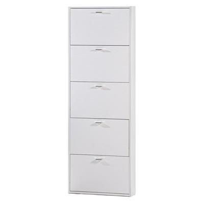 SCARPIERA 5 ANTE 181 x 64,5 x 16,5CM BIANCO FRASSINO