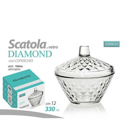 SCATOLA VETRO 12 CM 330 ML