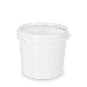 SECCHIO CON COPERCHIO 11,2 LT BIANCO