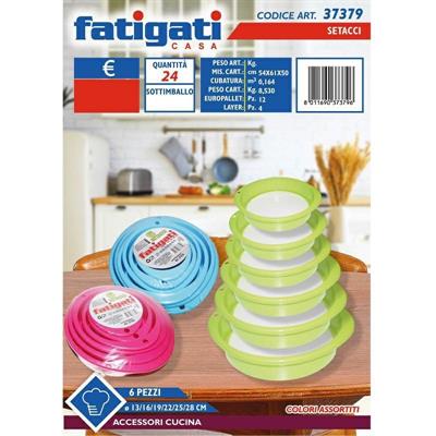 SETACCIO PLASTICA SET 6 PZ 28/25/22/19/16/13 CM