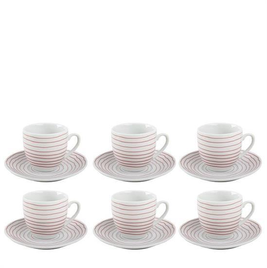 TAZZA CAFFE' CON PIATTINO CONF. 6 PZ MARGOT