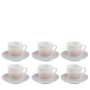 TAZZA CAFFE' CON PIATTINO CONF. 6 PZ MARGOT