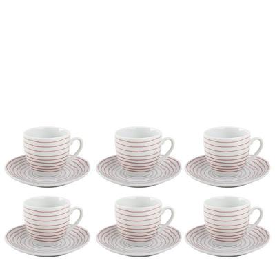 TAZZA CAFFE' CON PIATTINO CONF. 6 PZ MARGOT