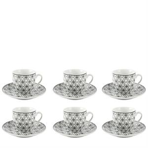 TAZZA CAFFE' CON PIATTINO CONF. 6 PZ DELFI