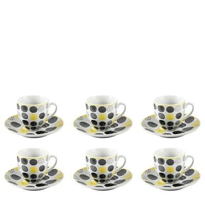 TAZZA CAFFE' CON PIATTINO CONF. 6 PZ ITACA