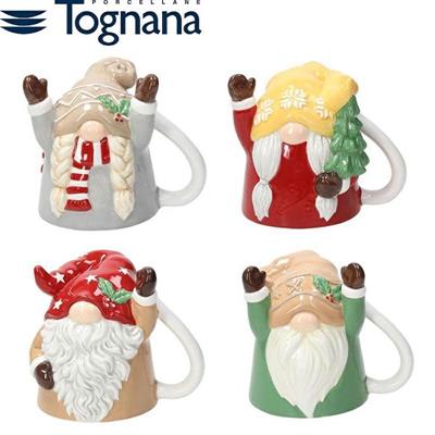 TAZZA MUG A FORMA 300 CC 4 DECORI ASS NATALE UP & DOWN