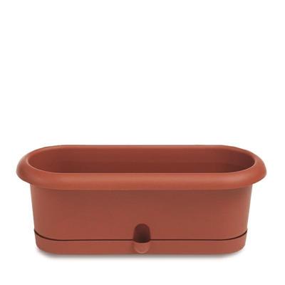 VASO FIORIERA PIERINA 30XH10,5 CM COLORE TERRACOTTA