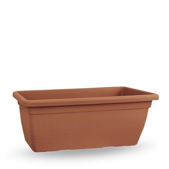 VASO FIORIERA RETTANGOLARE ANTHEA 60 CM COLORE TERRACOTTA