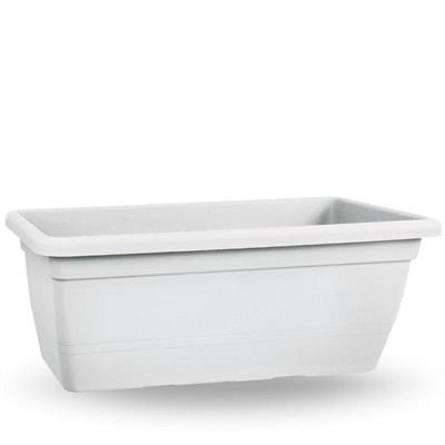 VASO FIORIERA RETTANGOLARE ANTHEA 80 CM COLORE BIANCO