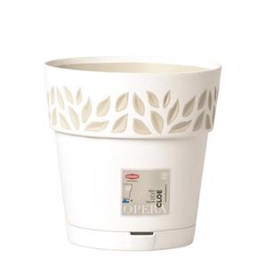 VASO OPERA DECORO CLOE 15XH15 CM BIANCO