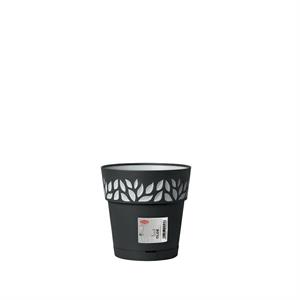 VASO OPERA DECORO CLOE 20XH19 CM GRAFITE