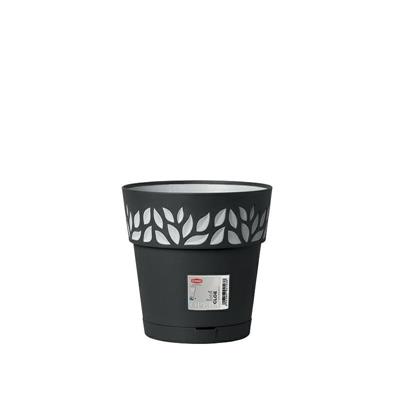 VASO OPERA DECORO CLOE 25XH25 CM GRAFITE