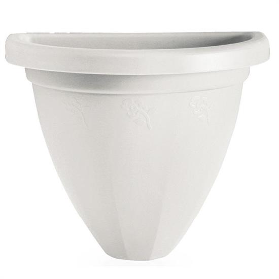 VASO GERLA 25 CM COLORE BIANCO