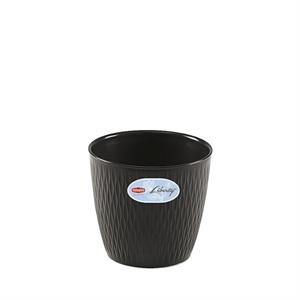 VASO LIBERTY 16 X H15 CM GRAFITE