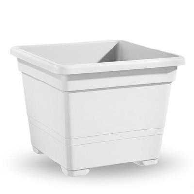 VASO QUADRATO 18 CM COLORE BIANCO